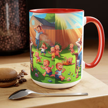 Load image into Gallery viewer, Mother's Day (2) Two-Tone Coffee Mugs, 15oz