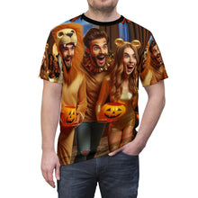 Load image into Gallery viewer, Leo Halloween (3) Unisex Cut & Sew Tee (AOP)