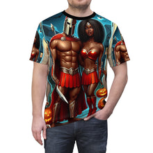 Load image into Gallery viewer, Aries Halloween (5) Unisex Cut & Sew Tee (AOP)