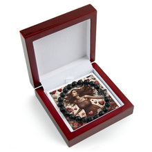 Load image into Gallery viewer, My Virgo Valentine (2) Cross Bead Bracelet