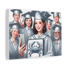 Load image into Gallery viewer, Graduation Canvas Art, Celebratory Wall Decor, Gift for Grads, Personalized Graduation Art, Unique Grad Gift