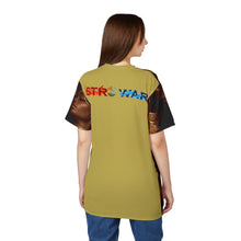 Load image into Gallery viewer, Leo Love in Gold Unisex Cut & Sew Tee - Artistic Couple Design