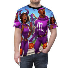 Load image into Gallery viewer, Sagittarius Halloween (2) Unisex Cut & Sew Tee (AOP)