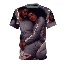 Load image into Gallery viewer, Capricorn Couple Love Graphic Tee - Cozy Unisex Cut & Sew T-Shirt for Romantic Nights