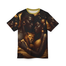 Load image into Gallery viewer, Love & Strength Unisex Cut & Sew Tee - Bold Leo African Print