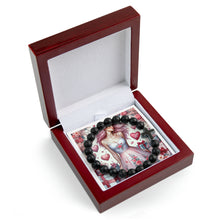 Load image into Gallery viewer, My Libra Valentine (3) Cross Bead Bracelet