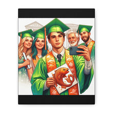 Load image into Gallery viewer, Graduation Canvas Print, Customizable Wall Art, Gift for Graduates, Celebration Decor, High School Graduation