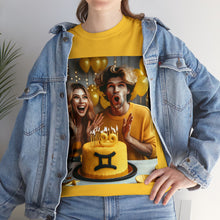 Load image into Gallery viewer, Gemini Birthday (2) Unisex Heavy Cotton Tee