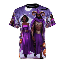 Load image into Gallery viewer, Sagittarius Halloween (1) Unisex Cut & Sew Tee (AOP)