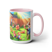 Load image into Gallery viewer, Mother's Day (2) Two-Tone Coffee Mugs, 15oz