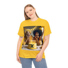Load image into Gallery viewer, Gemini Birthday (4) Unisex Heavy Cotton Tee