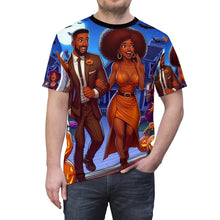 Load image into Gallery viewer, Virgo Halloween (2) Unisex Cut & Sew Tee (AOP)