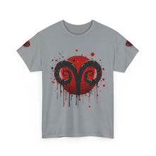 Load image into Gallery viewer, Aries Heart Tee, Unisex Heavy Cotton T-Shirt, Astrology Gift, Birthday Present, Graphic Tee, Casual Wear, Unique Design