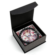 Load image into Gallery viewer, My Libra Valentine (3) Cross Bead Bracelet