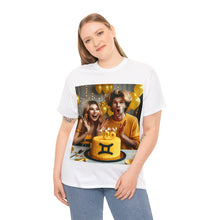 Load image into Gallery viewer, Gemini Birthday (2) Unisex Heavy Cotton Tee