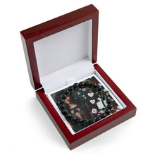 Load image into Gallery viewer, My Scorpio Valentine Cross Bead Bracelet