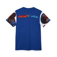 Load image into Gallery viewer, Cosmic Aquarius Love Unisex Cut & Sew Tee – Star & Moon Design