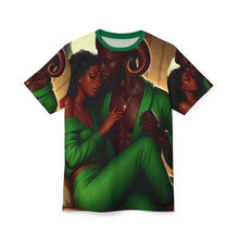 Load image into Gallery viewer, Romantic Unisex Cut & Sew Tee - Taurus Green Love Design