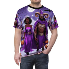 Load image into Gallery viewer, Sagittarius Halloween (1) Unisex Cut & Sew Tee (AOP)
