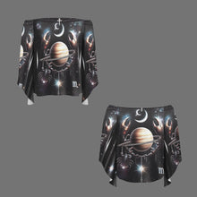 Load image into Gallery viewer, Design 159383639 Scorpio Off Shoulder Trumpet Sleeve Blouse