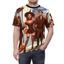 Load image into Gallery viewer, Virgo Halloween (1) Unisex Cut & Sew Tee (AOP)