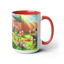 Load image into Gallery viewer, Mother's Day (2) Two-Tone Coffee Mugs, 15oz