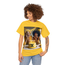 Load image into Gallery viewer, Gemini Birthday (4) Unisex Heavy Cotton Tee