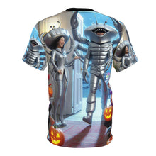 Load image into Gallery viewer, Cancer Halloween (1) Unisex Cut & Sew Tee (AOP)
