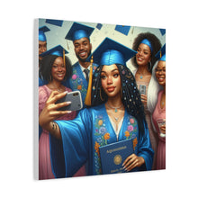 Load image into Gallery viewer, Graduation Celebration Canvas Print, Gift for Graduates, Wall Art for Graduation Parties, Matte Canvas Decor, Unique Grad Gift