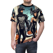 Load image into Gallery viewer, Scorpio Halloween (1) Unisex Cut & Sew Tee (AOP)