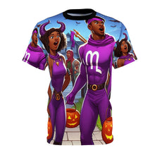 Load image into Gallery viewer, Sagittarius Halloween (2) Unisex Cut & Sew Tee (AOP)