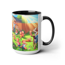 Load image into Gallery viewer, Mother's Day (2) Two-Tone Coffee Mugs, 15oz