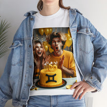 Load image into Gallery viewer, Gemini Birthday (2) Unisex Heavy Cotton Tee