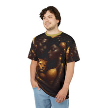 Load image into Gallery viewer, Love & Strength Unisex Cut & Sew Tee - Bold Leo African Print