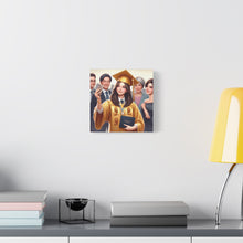 Load image into Gallery viewer, Graduation Canvas Art, Personalized Gift, Wall Decor, Student Art, Custom Framed Print, Graduation Celebration Decor