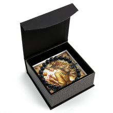 Load image into Gallery viewer, My Leo Valentine Cross Bead Bracelet