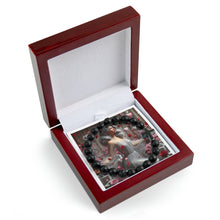 Load image into Gallery viewer, My Cancer Valentine Cross Bead Bracelet