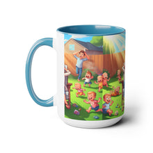Load image into Gallery viewer, Mother's Day (2) Two-Tone Coffee Mugs, 15oz