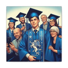 Load image into Gallery viewer, Graduation Canvas Wall Art, Personalized Graduation Gift, Family Celebration Decor, High School Graduation, College Graduation