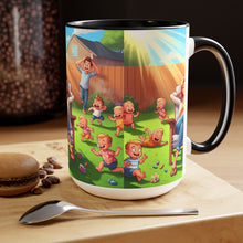 Load image into Gallery viewer, Mother's Day (2) Two-Tone Coffee Mugs, 15oz