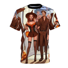 Load image into Gallery viewer, Virgo Halloween (1) Unisex Cut & Sew Tee (AOP)