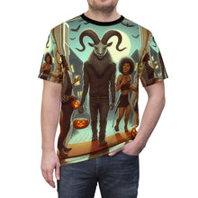 Load image into Gallery viewer, Capricorn Halloween (4) Unisex Cut & Sew Tee (AOP)