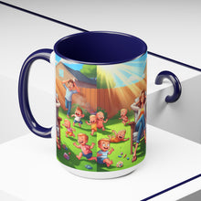 Load image into Gallery viewer, Mother's Day (2) Two-Tone Coffee Mugs, 15oz