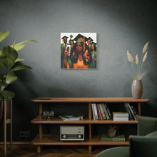 Load image into Gallery viewer, Graduation Celebration Canvas Print, Modern Art for Graduates, Unique Gift for Student, Home Decor, Thoughtful Graduation Gift