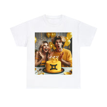 Load image into Gallery viewer, Gemini Birthday (2) Unisex Heavy Cotton Tee