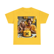 Load image into Gallery viewer, Gemini Birthday (2) Unisex Heavy Cotton Tee