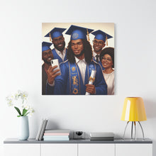 Load image into Gallery viewer, Graduation Canvas Print, Family Celebration Wall Art, Gift for Grads, Personalized Decor, Graduation Ceremony Keepsake