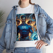 Load image into Gallery viewer, Aquarius Father's Day (7) Unisex Heavy Cotton Tee