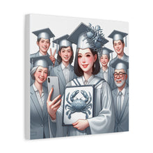 Load image into Gallery viewer, Graduation Canvas Art, Celebratory Wall Decor, Gift for Grads, Personalized Graduation Art, Unique Grad Gift