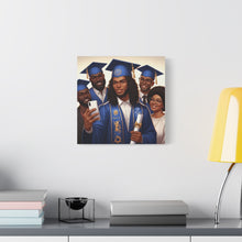 Load image into Gallery viewer, Graduation Canvas Print, Family Celebration Wall Art, Gift for Grads, Personalized Decor, Graduation Ceremony Keepsake